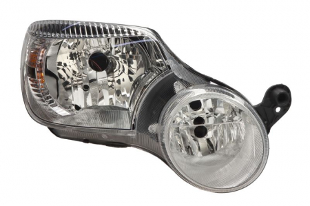 Piese Auto - Far Dreapta (halogen, H4/H7/W5W, electric, cu motor, culoare insert: cromat) potrivit SKODA YETI