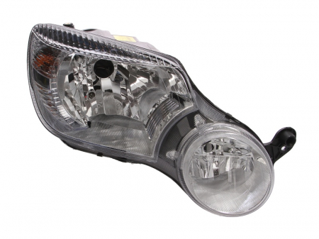 Piese Auto - Far Dreapta (halogen, H4/W5W, electric, cu motor, culoare insert: cromat) potrivit SKODA YETI