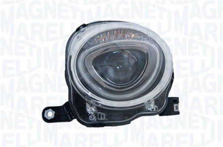 Far Dreapta (halogen, H7, electric, cu motor, bec) potrivit ABARTH 500 / 595 / 695, 500C / 595C / 695C; FIAT 500, 500 C [2]