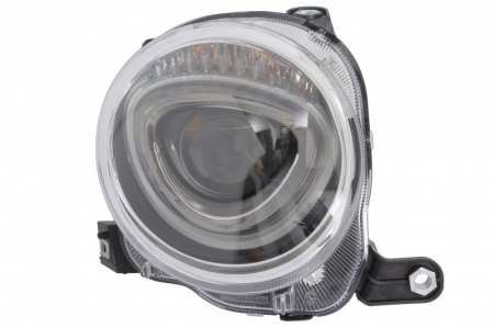 Piese Auto - Far Dreapta (halogen, H7, electric, cu motor, bec) potrivit ABARTH 500 / 595 / 695, 500C / 595C / 695C; FIAT 500, 500 C