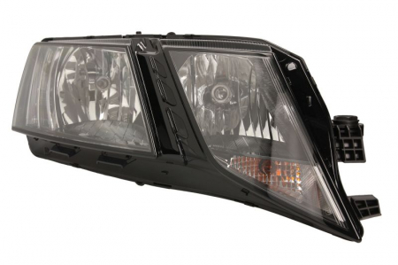 Piese Auto - Far Dreapta (halogen, H7/H7, automat, cu motor, bec) potrivit SKODA OCTAVIA III