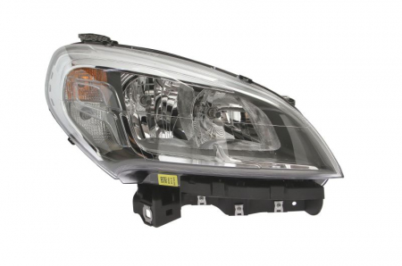 Piese Auto - Far Dreapta (halogen, H7/H7, electric, cu motor, bec, culoare semnalizator: portocaliu) potrivit FIAT DOBLO, DOBLO CARGO