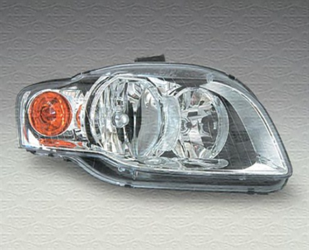 Far Dreapta (halogen, H7/H7/PY21W/W5W, electric, cu motor, culoare insert: cromat/negru) potrivit AUDI A4 B6, A4 B7 [2]
