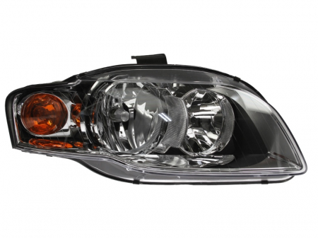 Piese Auto - Far Dreapta (halogen, H7/H7/PY21W/W5W, electric, cu motor, culoare insert: cromat/negru) potrivit AUDI A4 B6, A4 B7