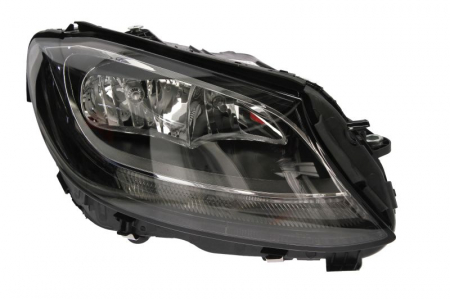 Piese Auto - Far Dreapta (halogen, H7/PWY24W, electric, cu motor, bec) potrivit MERCEDES C (A205), C (C205), C T-MODEL (S205), C (W205)