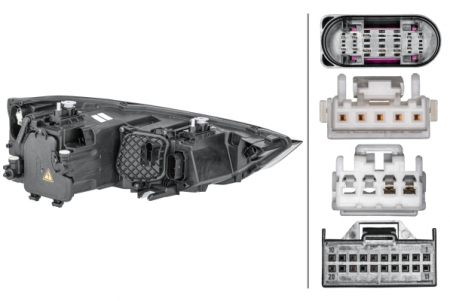 Far fata Stanga (bi-xenon/LED, D3S/LED/PSY24W, electric, fara motoras) potrivit AUDI A1 05.10-06.18 [1]