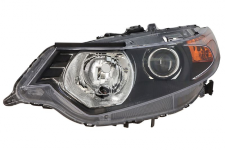 Piese Auto - Far fata Stanga (D1S, electric, fara motoras, culoare insertie: cromat, culoare semnalizator: galben) potrivit HONDA ACCORD VIII