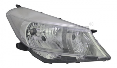 Piese Auto - Far fata Stanga (H4, electric, cu motor, culoare insertie: gri) potrivit TOYOTA YARIS, YARIS/HATCHBACK 12.10-07.14