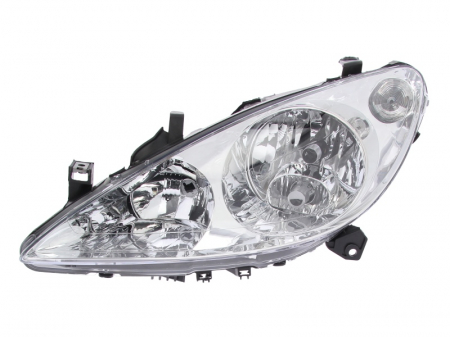 Piese Auto - Far fata Stanga (halogen, H1/H7/W5W, electric, cu motor, culoare semnalizator: transparent) potrivit PEUGEOT 307, 307/KOMBI -06.05
