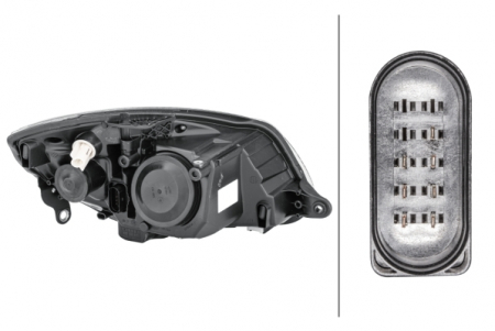 Far fata Stanga (halogen, H4/PY21W/W5W, electric, cu motor) potrivit SKODA FABIA II, ROOMSTER, ROOMSTER PRAKTIK 03.06-12.10 [3]