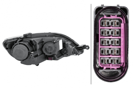 Far stanga 2*H7/H15, electric, cu motoras,interior crom VW GOLF 6 VI PLUS intre 2009-2014 [1]