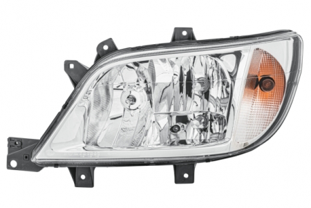 Piese Auto - Far stanga 2*H7/H3, electric, cu motoras,interior crom MERCEDES SPRINTER 901, 902, 903, 904, 905 intre 2003-2006