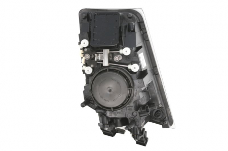 Far stanga (2*H7/LED/PY21W, reglaj manual, cu becuri, insertii crom, Semnalizator transparent) VOLVO FH, FH 16, FH II, FM dupa 2005 [1]