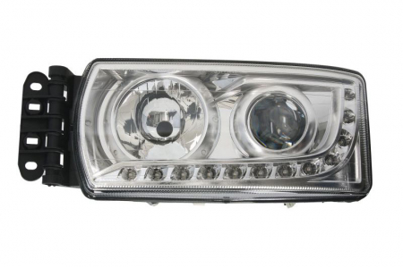 Iluminat auto - Far stanga (D1S/H7/LED, manual Xenon, insertii crom) IVECO STRALIS dupa 2002