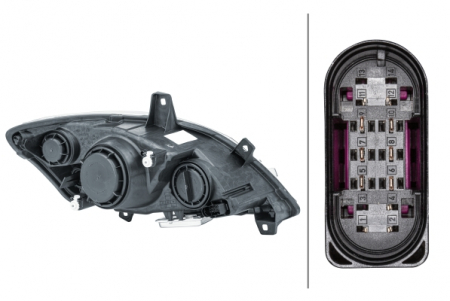 Far stanga (D1S/H7, reglaj electric, cu motoras, fundal cromat) MERCEDES Clasa VIANO (W639), VITO / MIXTO (W639), VITO (W639) [1]