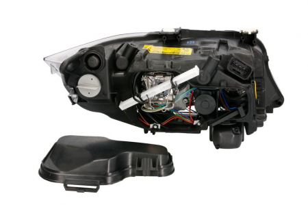 Far stanga (D1S/H7, reglaj electric, cu motoras, fundal negru, fundal transparent) BMW Seria 3 2004-2012 [1]