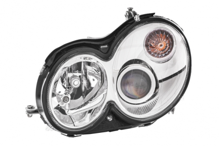 Piese Auto - Far Stanga (D2S/H7/PY21W/W5W, electric, cu motor, Bi-Xenon; halogen, culoare interior: cromat, culoare semnalizator: alb) potrivit MERCEDES CLK (A209), CLK (C209)