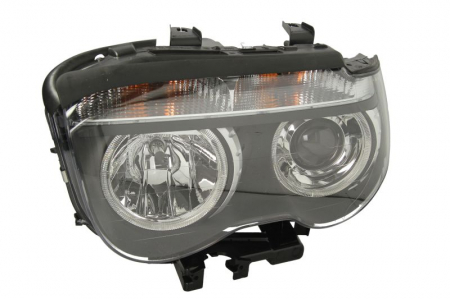 Piese Auto - Far stanga (D2S/H7, reglaj electric, cu motoras, bixenon, fundal negru, fundal transparent) BMW Seria 7 (E65, E66, E67) dupa 2001