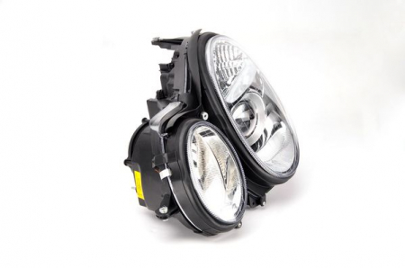 Far stanga (D2S/H7, reglaj electric, cu motoras, fundal cromat, fundal transparent) MERCEDES Clasa E 2002-2006 [1]