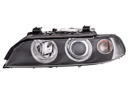 Piese Auto - Far stanga (D2S/H7, reglaj electric, cu motoras, fundal negru) BMW Seria 5 1995-2003