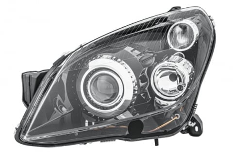 Piese Auto - Far stanga (D2S/H7, reglaj electric, cu motoras, fundal transparent) OPEL ASTRA 2004-2014