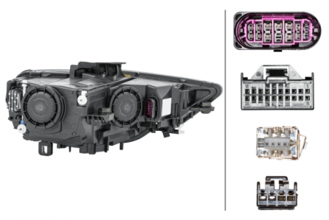 Far stanga (D3S/LED, Bi-xenon , fundal negru) AUDI A3 2012-2016 [3]