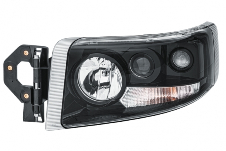 Piese Auto - Far Stanga (H1/H3/H7/PY21W/W5W, manual, halogen, functii aditionale: lumina faza lungasemnalizator de rotire, Lampi de pozitie, Lumini de ceata, faza scurta, culoare interior: negru, culoar