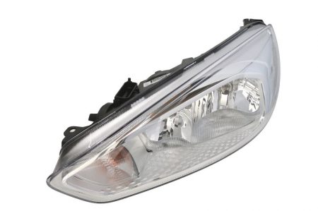 Iluminat auto - Far stanga (H1/H7, cu motoras, fundal cromat) FORD FOCUS 2014-2018