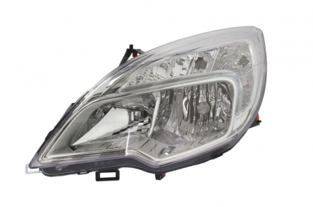 Piese Auto - Far stanga H1/H7, electric, cu motoras, interior argintiu, semnalizator transparent OPEL MERIVA B