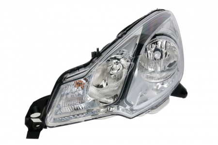 Piese Auto - Far stanga H1/H7, electric, cu motoras, interior negru CITROEN C3 2 II, DS3 intre 2009-2016