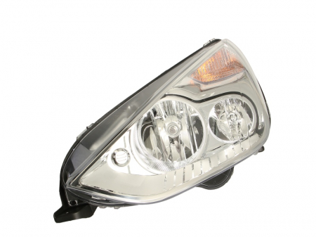 Piese Auto - Far stanga (H1/H7/PY21W, reglaj electric, cu motoras, fundal argintiu, fundal portocaliu) FORD GALAXY, S-MAX
