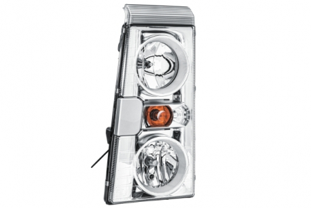 Piese Auto - Far stanga (H1/H7/PY21W/W5W, fundal cromat, fundal transparent) RENAULT RVI MAGNUM dupa 2004