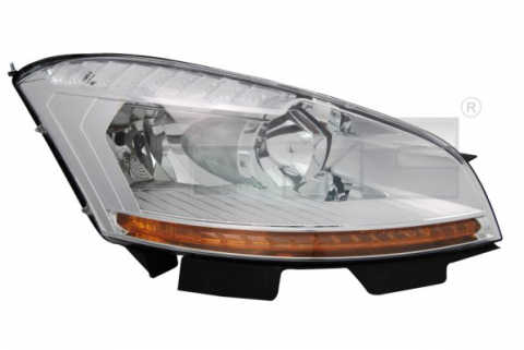 Far stanga (H1/H7, reglaj electric, cu motoras, fundal cromat) CITROEN C4 PICASSO 2006-2010 [2]