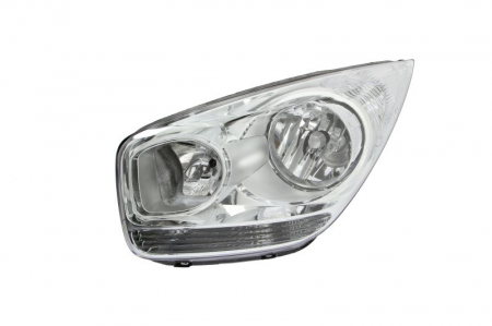 Piese Auto - Far stanga (H1/H7, reglaj electric, cu motoras, fundal cromat) KIA VENGA