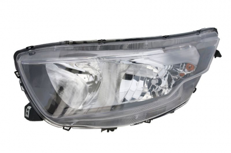 Piese Auto - Far stanga (H1/H7, reglaj electric, cu motoras, fundal negru) IVECO DAILY 2014-2019