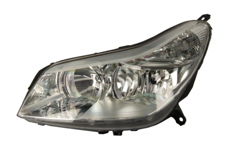 Piese Auto - Far stanga (H1/H7, reglaj electric, fundal cromat, fundal transparent) CITROEN C5 II 2004-2008