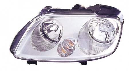 Piese Auto - Far stanga (H1/H7, reglaj electric, fundal cromat) VW CADDY, TOURAN 2003-2010