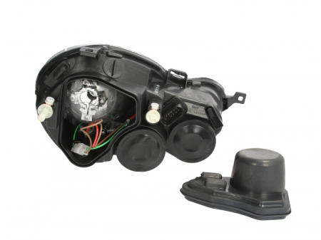 Far stanga (H1/H7, reglaj electric, fundal cromat) VW POLO 2001-2005 [2]