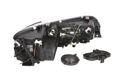 Far stanga (H1, reglaj electric, cu motoras, fundal argintiu, fundal transparent) MAZDA 6 2002-2005 [1]