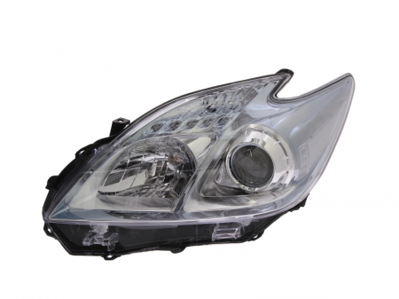 Piese Auto - Far stanga (H11/HB3, electric, fundal cromat) TOYOTA PRIUS 2009-2012
