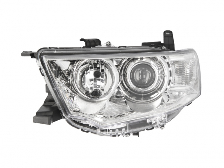 Piese Auto - Far stanga (H11/HB3, electric, manual, fundal cromat) MITSUBISHI L 200 2005-2010