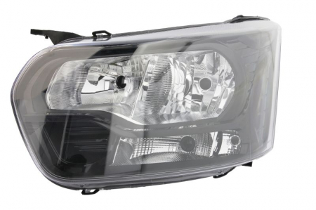 Piese Auto - Far stanga (H15/H7/PY21W/W5W, electric, cu motoras, fundal negru) FORD TRANSIT dupa 2013