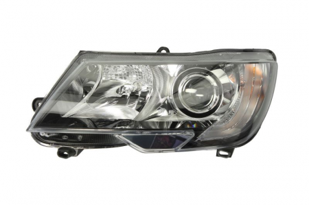 Piese Auto - Far stanga (H15/H7, reglaj electric, cu motoras) SKODA SUPERB 2013-2015