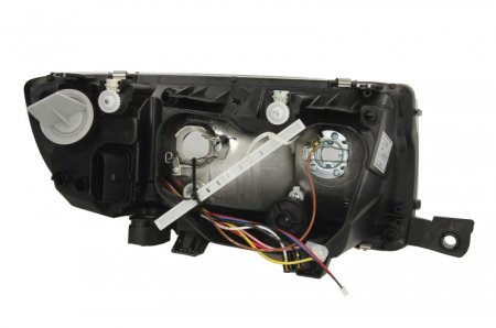 Far stanga (H3/H7, reglaj electric, cadru negru, fundal cromat) SKODA FABIA I, FABIA I PRAKTIK [1]