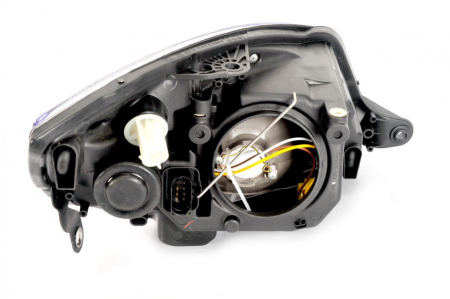 Far stanga (H4, electric, cu motoras, fundal cromat) SKODA FABIA, ROOMSTER 2006-2010 [2]