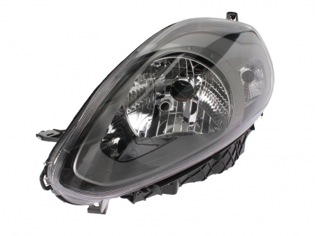 Piese Auto - Far stanga (H4, electric, cu motoras, fundal negru) ABARTH PUNTO FIAT PUNTO, PUNTO EVO
