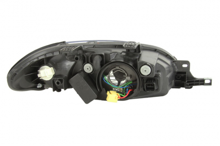 Iluminat auto - Far stanga H4, electric, cu motoras,interior crom, semnalizator transparent CHEVROLET LACETTI/NUBIRA DAEWOO LACETTI/NUBIRA, Hatchback intre 2003-2009