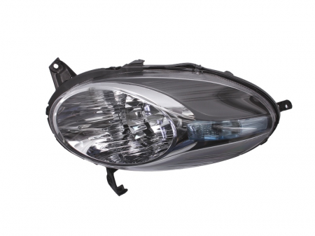 Piese Auto - Far stanga (H4, electric, fundal argintiu) NISSAN MICRA 2003-2010