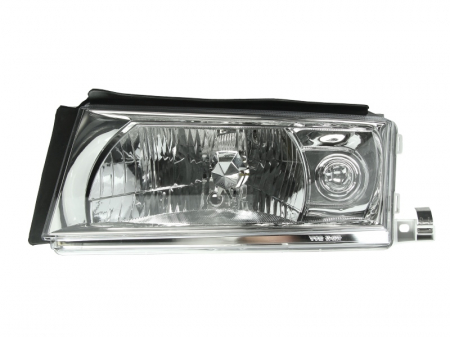 Piese Auto - Far stanga (H4, electric, fundal argintiu) SKODA OCTAVIA 2000-2010