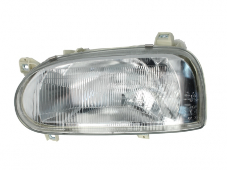 Iluminat auto - Far stanga (H4, electric, fundal argintiu) VW GOLF III